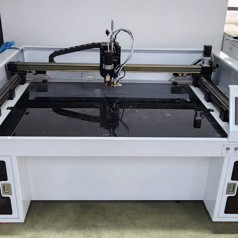 Automated pattern cutting and template plotting machine