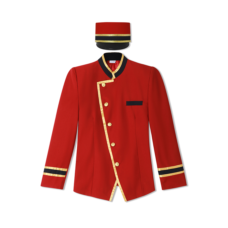 Bellman and doorman uniforms for luxury hotels