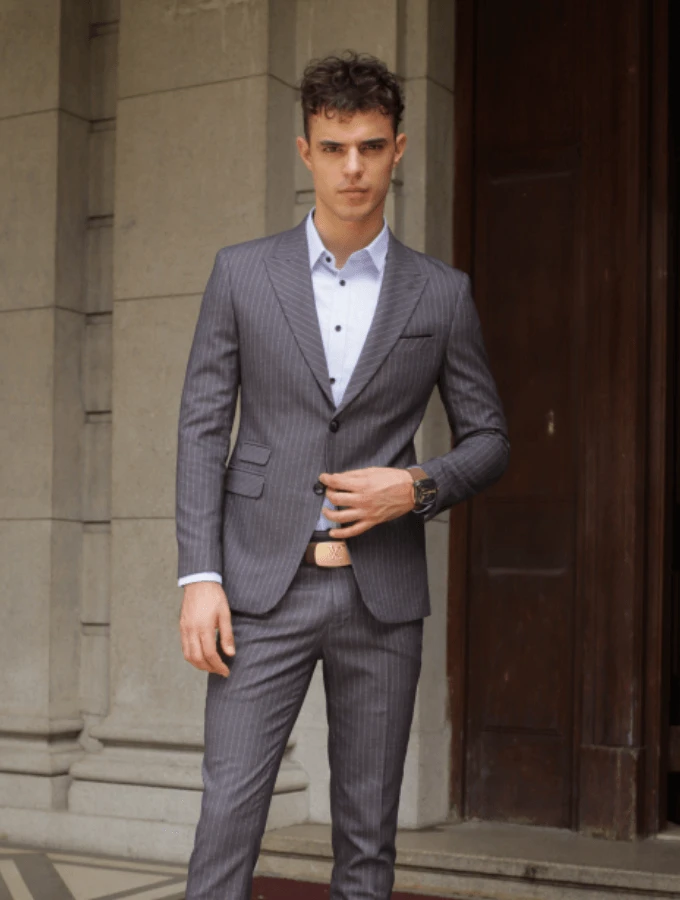 Corporate office professionals wearing custom business suits and uniforms