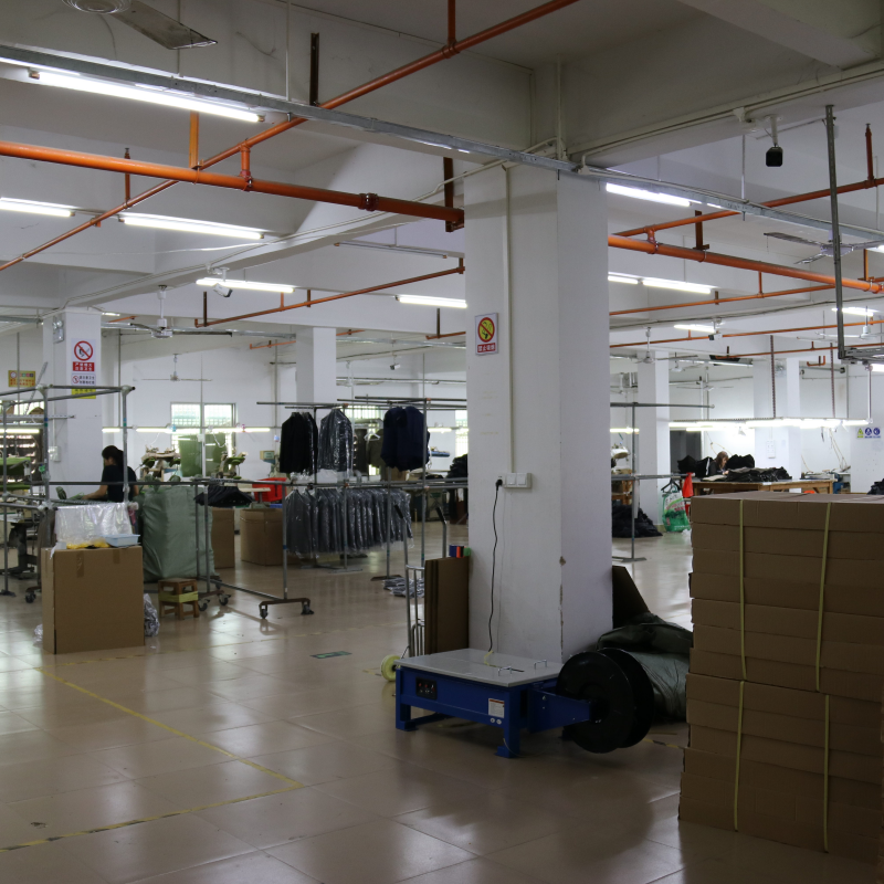 Factory production floor wide shot