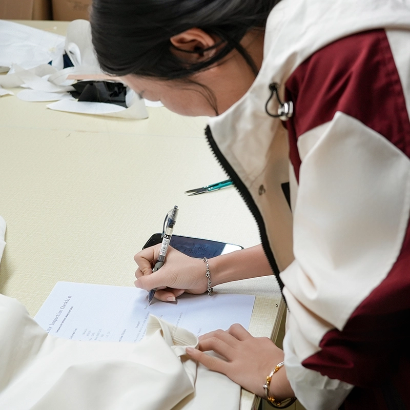 Fabric inspection for hotel reception uniform manufacturing