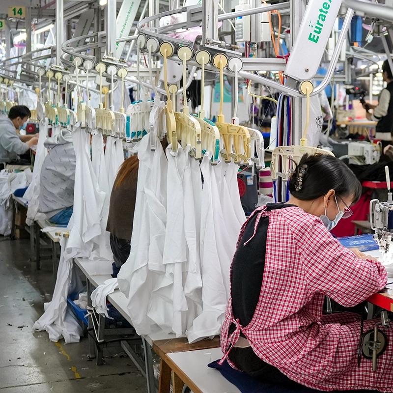 Security and doorman uniform construction at KlenidiSuit factory